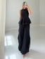 TheMellieShop Sets Noir Peplum Set