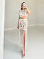 TheMellieShop Sets Pearl Fringe Skirt Set