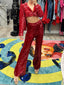 TheMellieShop Sets Red Rouge Sequined Set