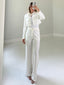 TheMellieShop Sets White Aro Pant Set