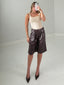 TheMellieShop Shorts Croc Leather Bermuda