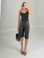 TheMellieShop Shorts Croc Leather Bermuda