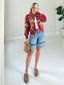 TheMellieShop Shorts Cuffed Denim Bermuda