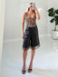 TheMellieShop Shorts Noir Mesh Bermudas