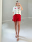 TheMellieShop Shorts Rouge Scallop Shorts