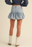 TheMellieShop Skirts Bubble Denim Skirt