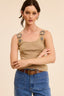 TheMellieShop Taupe Buckle Up Tank