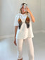 TheMellieShop Tops Bikini Beaded Tee