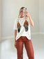 TheMellieShop Tops Bikini Beaded Tee