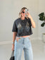 TheMellieShop Tops Bikini Beaded Tee