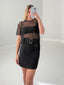 TheMellieShop Tops Black Mesh Top