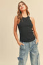 TheMellieShop Tops Black Tank Top