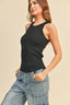 TheMellieShop Tops Black Tank Top