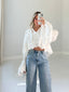 TheMellieShop Tops Blanc Lace Top