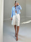 TheMellieShop Tops Blue Gingham Set