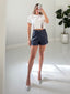TheMellieShop Tops Crystal Cutout Tee