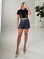 TheMellieShop Tops Crystal Cutout Tee