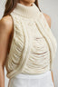 TheMellieShop Tops Ivory Cable Knit Top