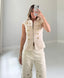 TheMellieShop Tops Ivory Napoleon Top