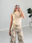 TheMellieShop Tops Ivory Shimmer Top
