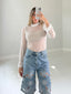 TheMellieShop Tops Lace Trimmed Top