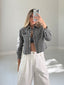 TheMellieShop Tops Noir Gingham Set