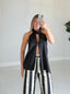TheMellieShop Tops Noir Halter Top
