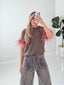 TheMellieShop Tops Olive Feather Tee