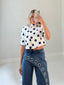 TheMellieShop Tops Polka Asym Blazer