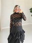 TheMellieShop Tops Polka Mesh Top