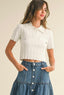 TheMellieShop Tops White Ribbed Top