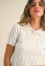 TheMellieShop Tops White Ribbed Top