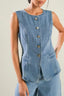 TheMellieShop Vest Kaiko Denim Vest