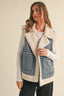 TheMellieShop Vest Sherpa Denim Vest