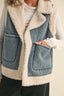 TheMellieShop Vest Sherpa Denim Vest