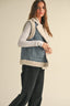 TheMellieShop Vest Sherpa Denim Vest